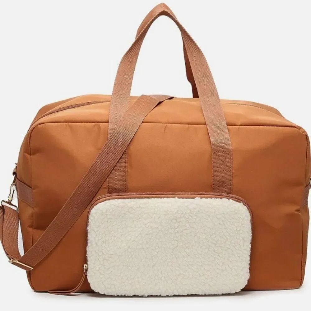 Nwt Dsw The Weekender Travel Duffle Bag With Removable Sherpa Pouch Brown Large — image 2 of 8
